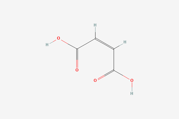 Two-dimensional molecular structure of Maleic Acid