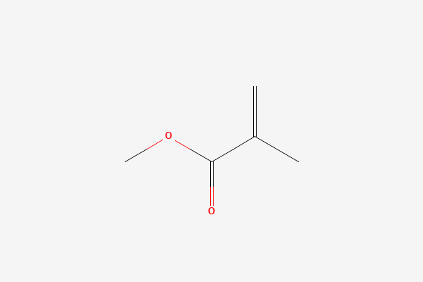 Two-dimensional molecular structure of Methyl Methacrylate