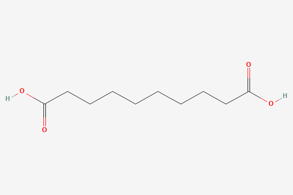 Two-dimensional molecular structure of Sebacic Acid